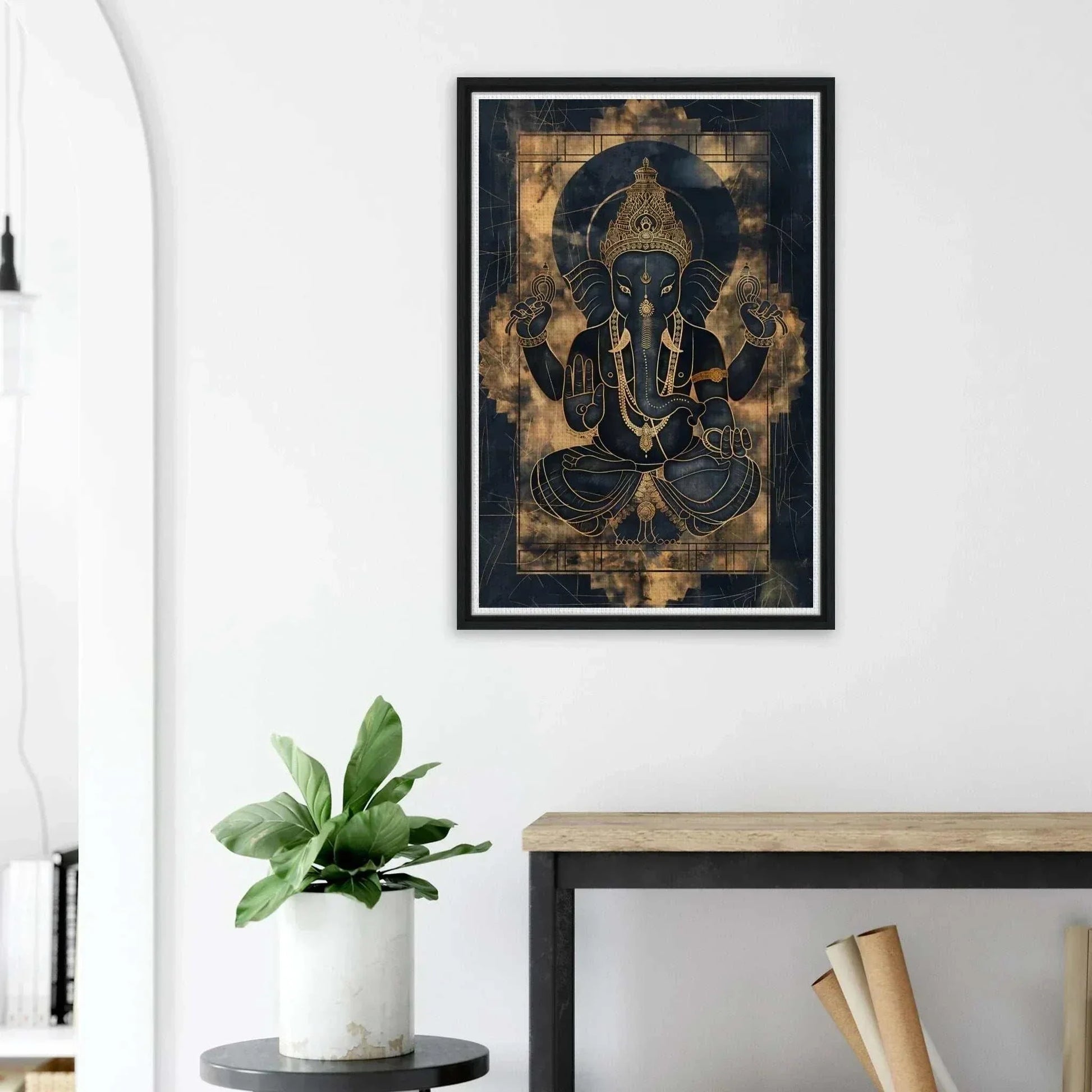The Gilded Guardian | Premium Gallery Canvas