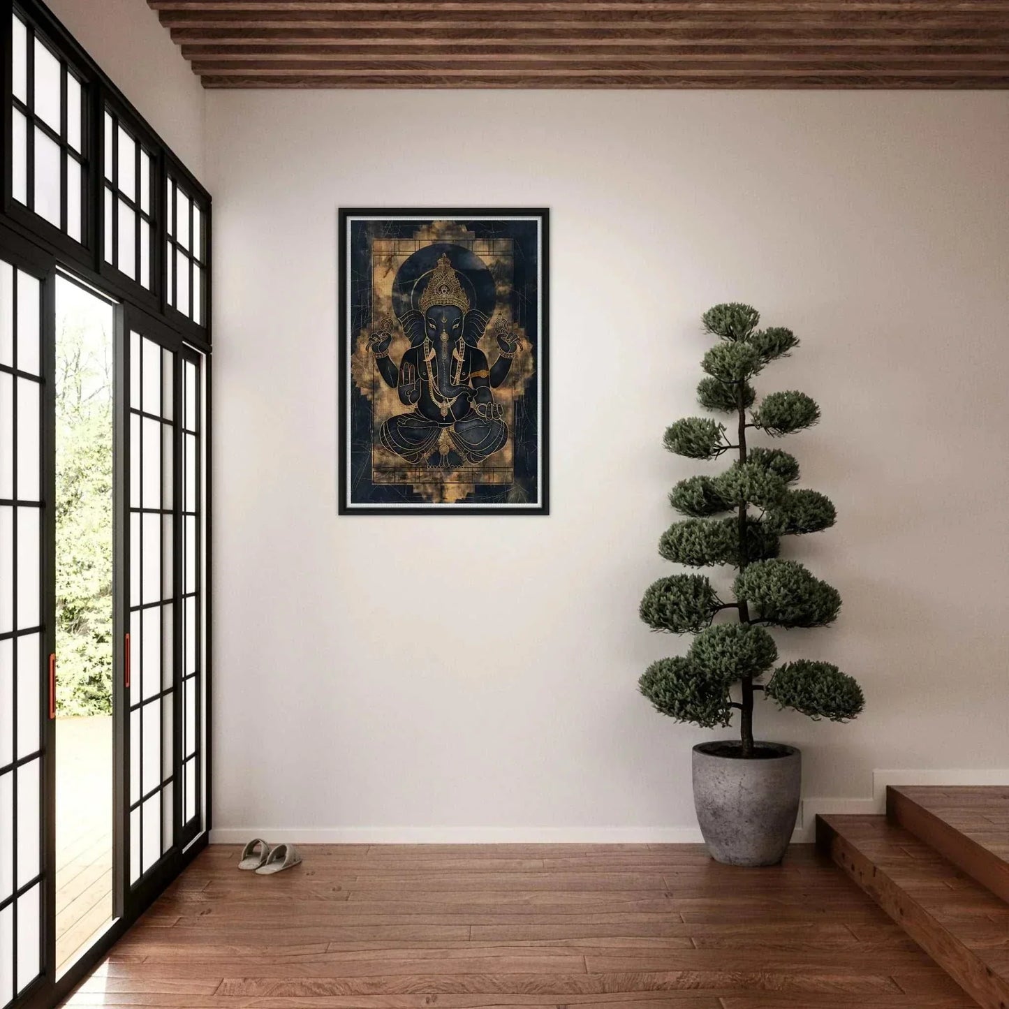 The Gilded Guardian | Premium Gallery Canvas