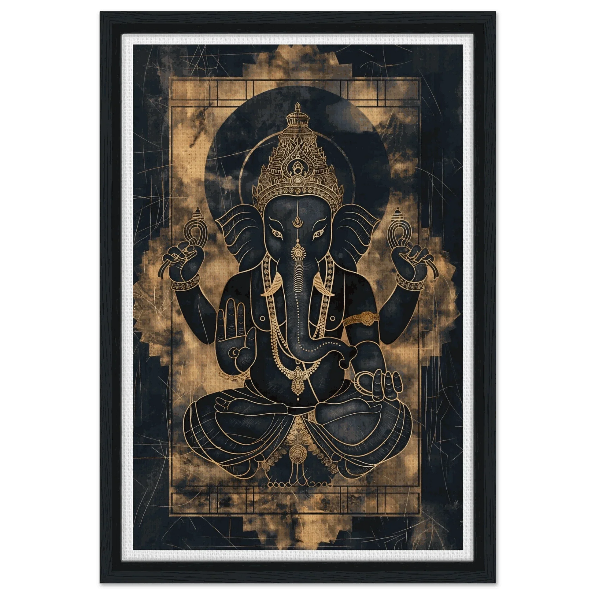 The Gilded Guardian | Premium Gallery Canvas